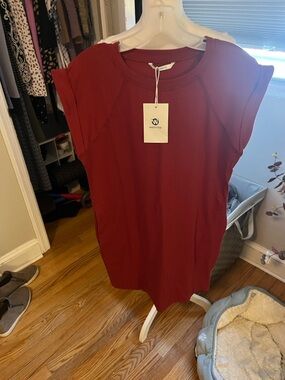 Classic Mini Dress in Rich Wine Red